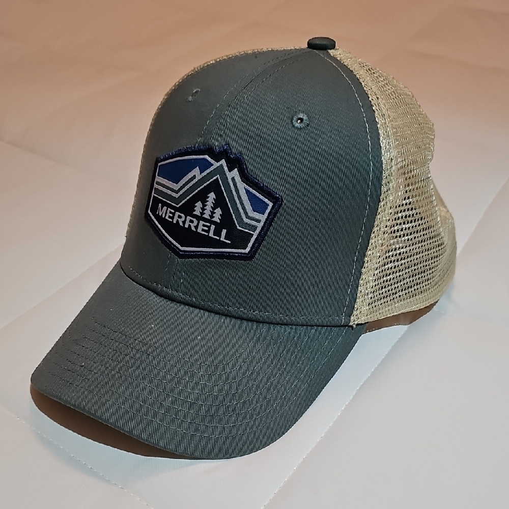 Merrell Dark Teal and Beige Trucker Hat
